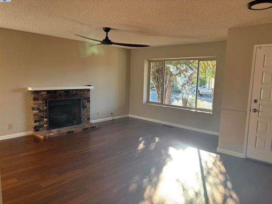 Empty room, Fireplace, Interior, Wood Texture Flooring