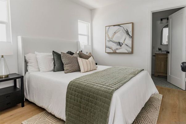 Bedroom, Interior, Wood Texture Flooring