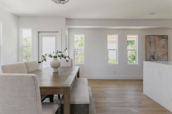 Dining room, Interior, Wood Texture Flooring