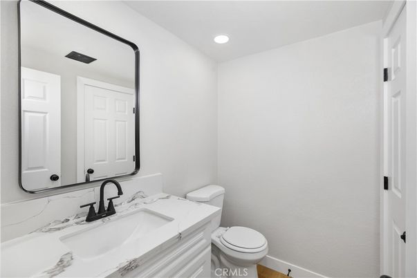 Bathroom, Interior, Recessed Lighting, Wood Texture Flooring