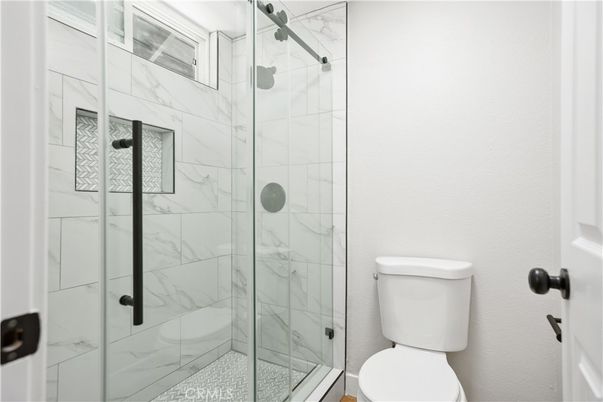 Bathroom, Glass Shower, Interior, Marble Walls