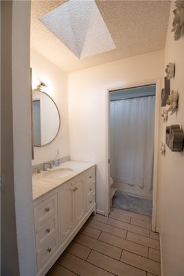 Bathroom, Dual Sink Vanities, Interior, Wood Texture Flooring