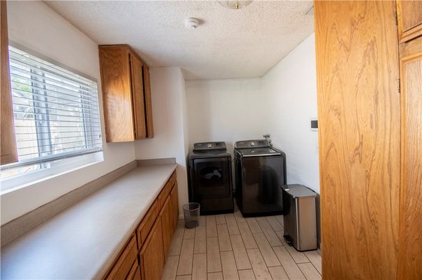 Interior, Washer, Wood Texture Flooring
