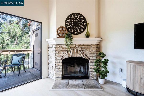 Fireplace, Interior, Wood Texture Flooring