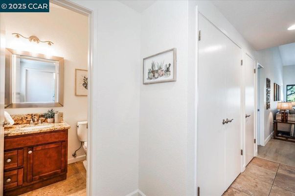Bathroom, Interior, Recessed Lighting, Wood Texture Flooring