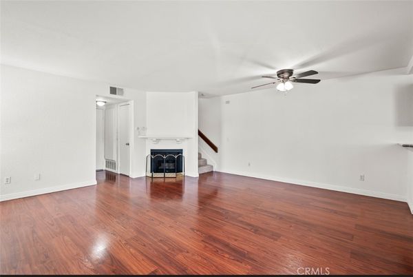Empty room, Fireplace, Interior, Wood Texture Flooring