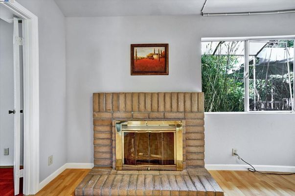 Fireplace, Interior, Wood Texture Flooring