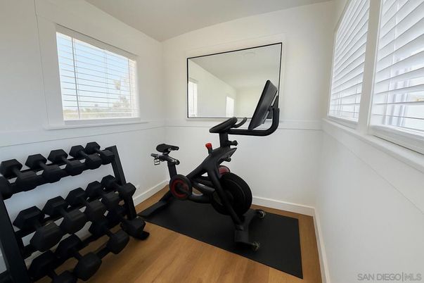 Fitness Equipment, Interior, Wood Texture Flooring