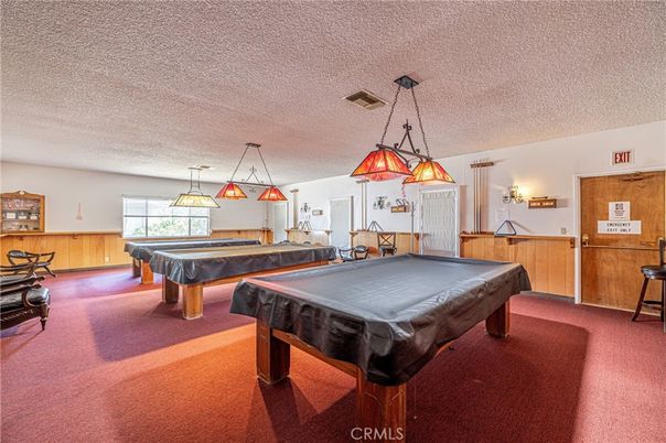 Billiard Table, Game Room, Interior, Pendant Lights