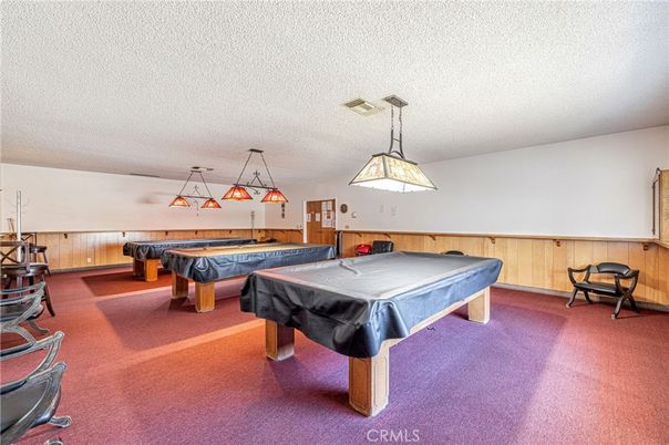 Billiard Table, Game Room, Interior, Pendant Lights