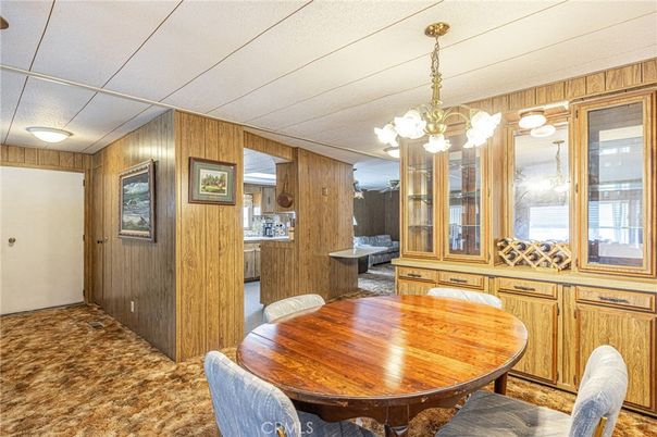 Chandelier, Dining room, Interior, Wooden Walls