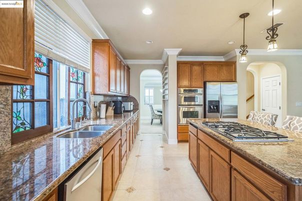 Interior, Kitchen, Pendant Lights, Recessed Lighting, Stainless Steel Appliances