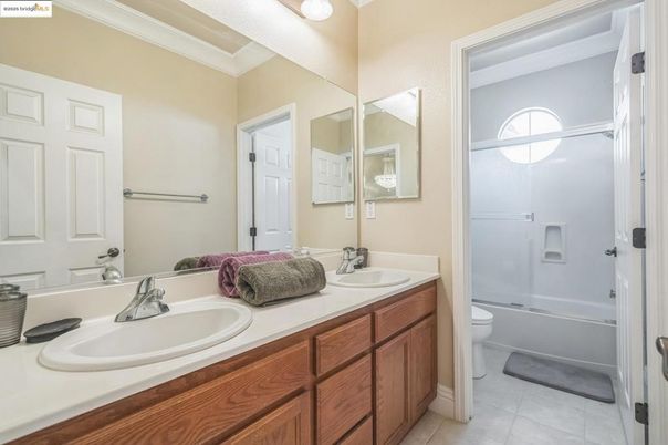 Bathroom, Dual Sink Vanities, Glass Shower, Interior