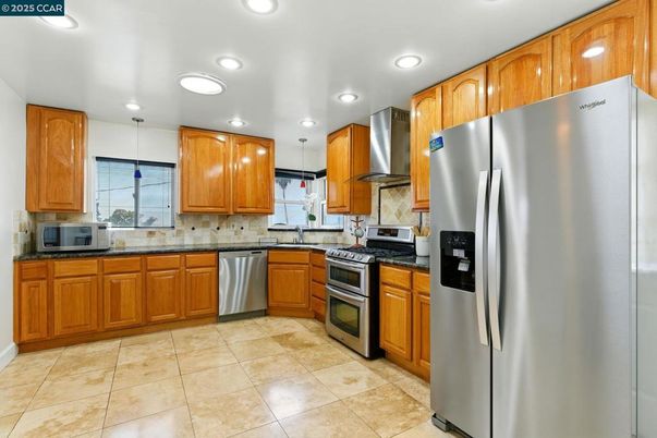 Interior, Kitchen, Recessed Lighting, Stainless Steel Appliances