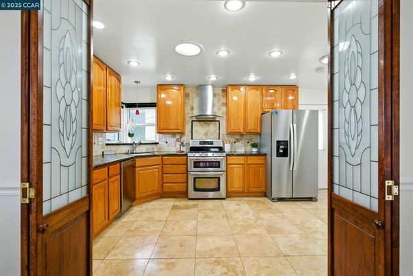 Interior, Kitchen, Recessed Lighting, Stainless Steel Appliances