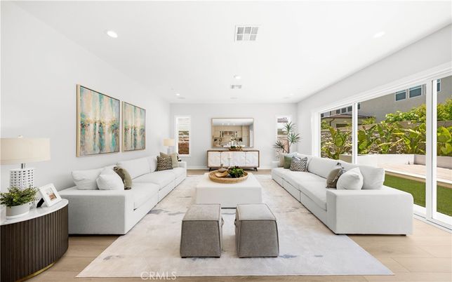 Interior, Living room, Recessed Lighting