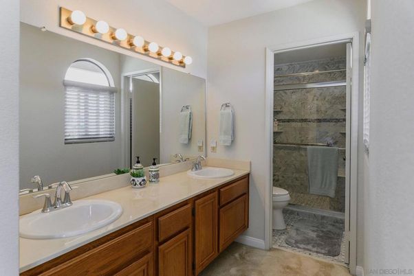 Bathroom, Dual Sink Vanities, Glass Shower, Interior