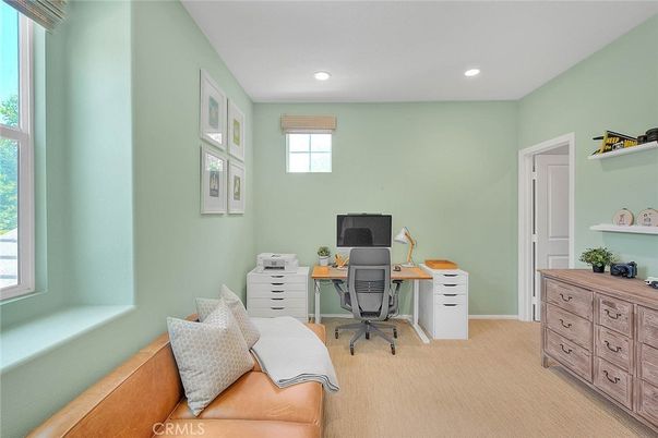 Home Office, Interior, Recessed Lighting