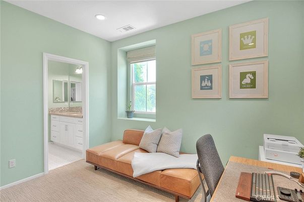 Home Office, Interior, Recessed Lighting