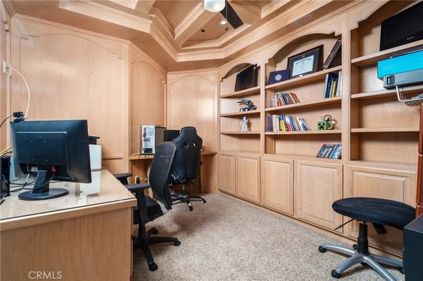 Home Office, Interior, Recessed Lighting