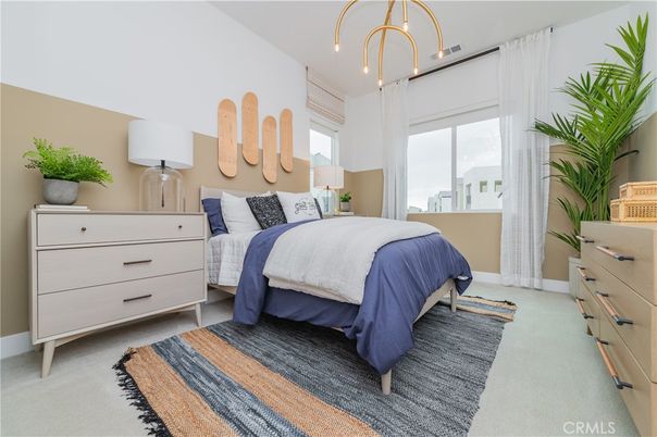 Bedroom, Interior, Pendant Lights