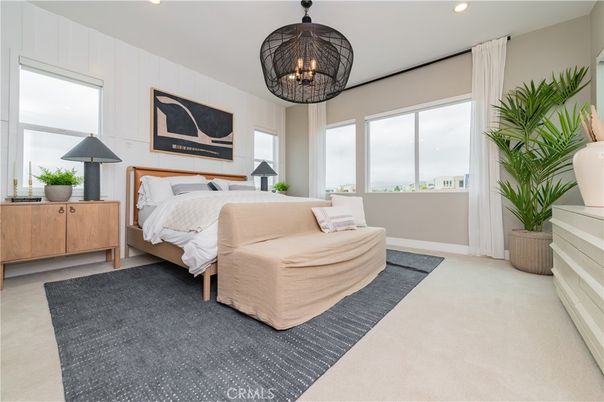 Bedroom, Interior, Recessed Lighting