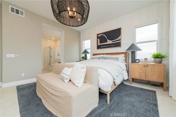 Bedroom, Interior, Recessed Lighting