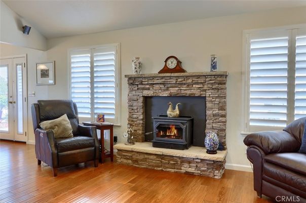 Fireplace, Interior, Wood Texture Flooring