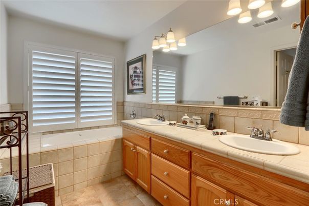 Bathroom, Dual Sink Vanities, Interior, Tile Countertops
