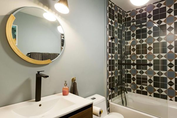 Bathroom, Glass Shower, Interior