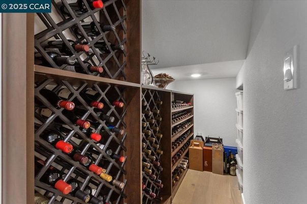 Interior, Recessed Lighting, Wine Storage, Wood Texture Flooring