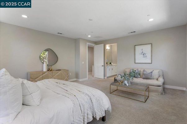 Bedroom, Interior, Recessed Lighting