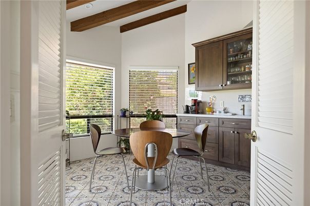 Dining room, Interior, Wooden Beams