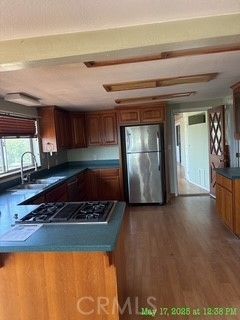 Interior, Kitchen, Wood Texture Flooring