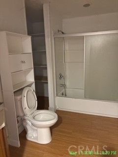 Bathroom, Glass Shower, Interior, Wood Texture Flooring