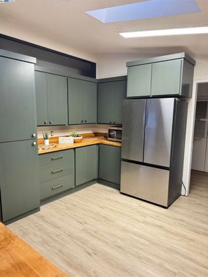 Interior, Kitchen, Wood Texture Flooring