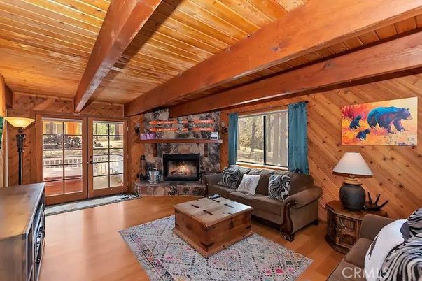 Fireplace, Interior, Living room, Wooden Beams, Wooden Ceilings, Wood Texture Flooring, Wooden Walls
