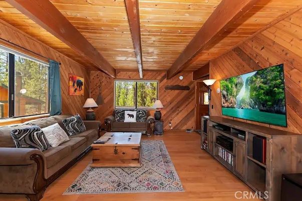 Interior, Living room, Wooden Beams, Wooden Ceilings, Wood Texture Flooring, Wooden Walls