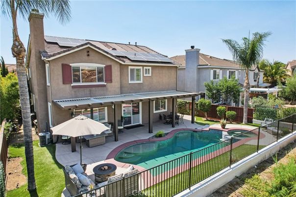 Exterior, Pool, Solar Panels