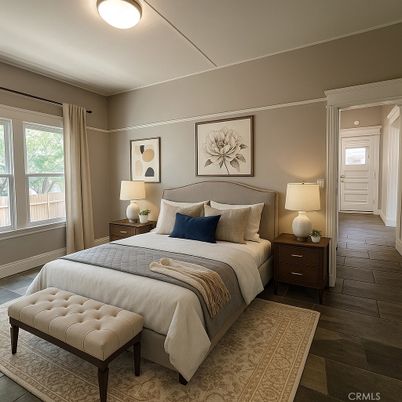 Bedroom, Interior, Wood Texture Flooring