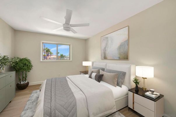 Bedroom, Interior, Wood Texture Flooring