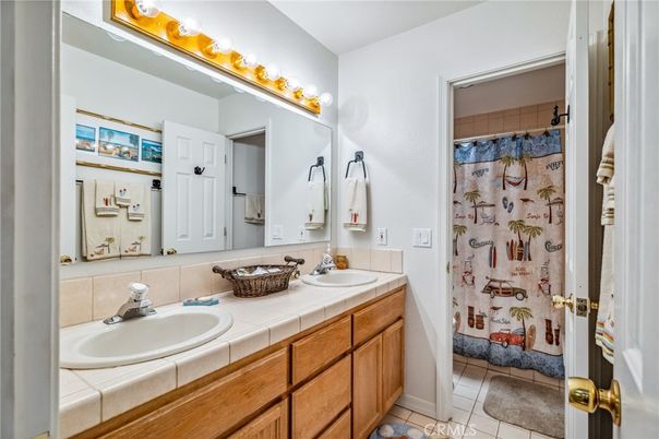 Bathroom, Dual Sink Vanities, Interior, Tile Countertops