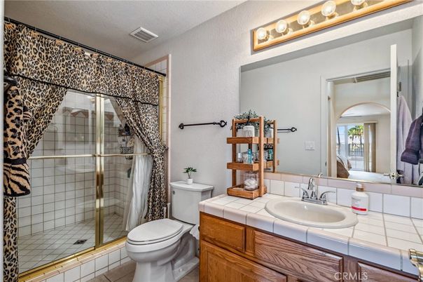 Bathroom, Glass Shower, Interior, Tile Countertops