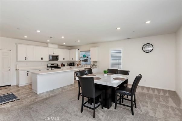 Dining room, Interior, Kitchen, Recessed Lighting, Stainless Steel Appliances