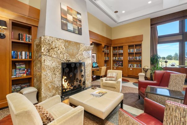 Fireplace, Interior, Living room, Recessed Lighting, Stone Walls