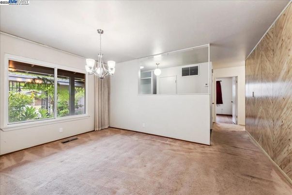Chandelier, Empty room, Interior