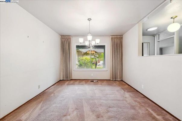 Chandelier, Empty room, Interior