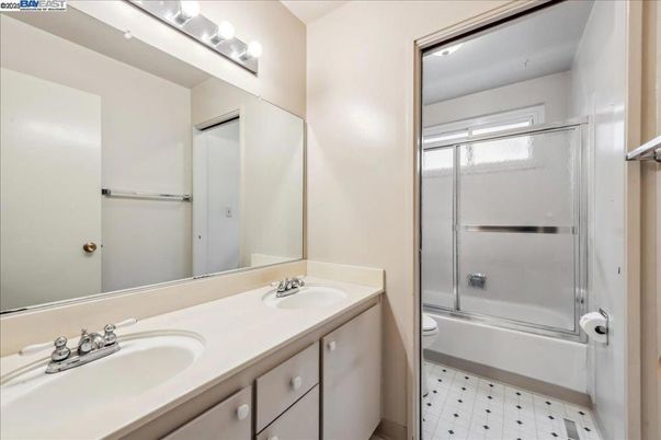 Bathroom, Dual Sink Vanities, Glass Shower, Interior