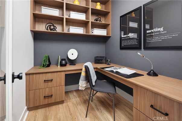 Home Office, Interior, Wood Texture Flooring