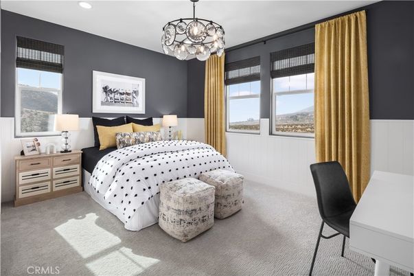 Bedroom, Interior, Pendant Lights, Recessed Lighting